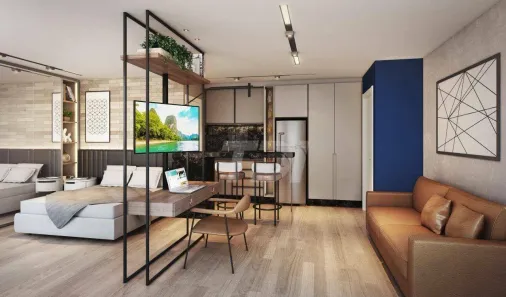 Apartamento com 1 Quarto à venda, 34m² no Centro, Curitiba