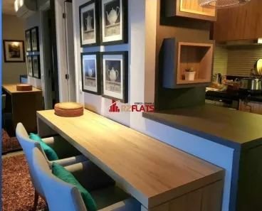 Apartamento com 1 Quarto para alugar, 43m² no Brooklin Paulista, São Paulo