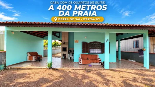 Casa com 3 Quartos à venda, 123m² no Barra do Saí, Itapoá
