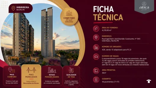 Apartamento com 2 Quartos à venda, 36m² no Imbiribeira, Recife