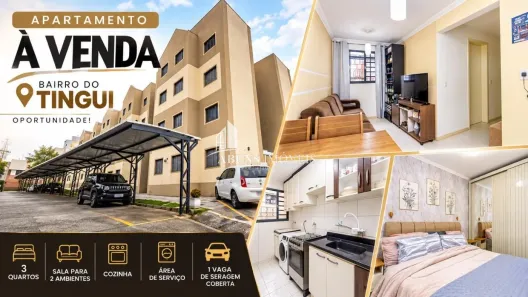 Apartamento com 3 Quartos à venda, 52m² no Tingui, Curitiba