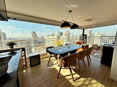 Apartamento com 3 Quartos para alugar, 124m² no Boqueirão, Santos
