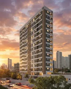 Flat com 1 Quarto à venda, 28m² no Graças, Recife