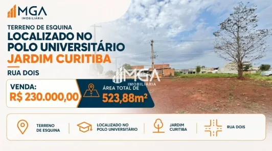 Lote/Terreno à venda, 524m² no Polo Universitário, Foz do Iguaçu