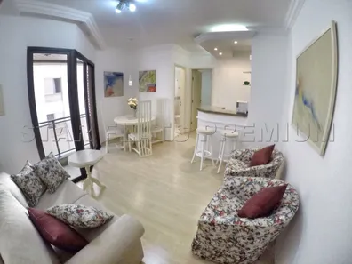 Flat com 1 Quarto para alugar, 40m² no Indianópolis, São Paulo