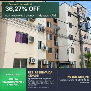 Apartamento com 2 Quartos à venda, 45m² no Cidade Nova, Manaus