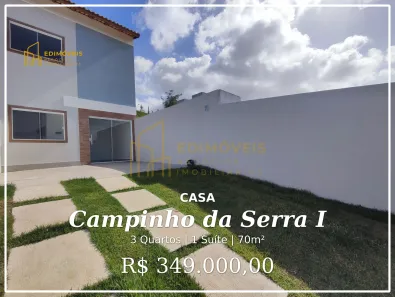 Casa com 3 Quartos à venda, 70m² no Campinho da Serra I, Serra