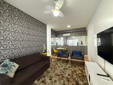 Apartamento com 2 Quartos para venda ou aluguel, 80m² no Gonzaga, Santos