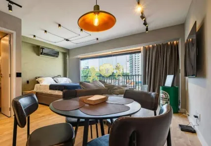 Flat com 1 Quarto para alugar, 33m² no Pinheiros, São Paulo