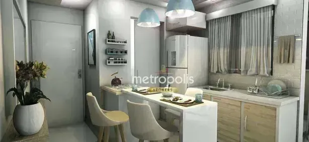 Apartamento com 2 Quartos à venda, 55m² no Vila Valparaíso, Santo André