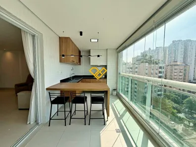 Apartamento com 3 Quartos para alugar, 166m² no Ponta da Praia, Santos