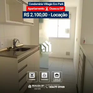 Apartamento com 2 Quartos para alugar, 48m² no Santa Maria, Osasco