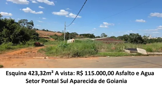 Lote/Terreno à venda, 423m² no Pontal Sul - Acréscimo, Aparecida de Goiânia