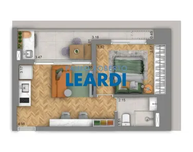 Apartamento com 1 Quarto à venda, 41m² no Jardim Vera Cruz, São Paulo