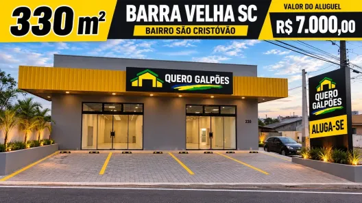 Galpão/Depósito/Armazém para alugar, 330m² no , Barra Velha