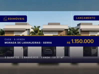Casa com 3 Quartos à venda, 131m² no Morada de Laranjeiras, Serra