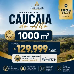Lote/Terreno à venda, 1000m² no dos Pereiras (Caucaia do Alto), Cotia