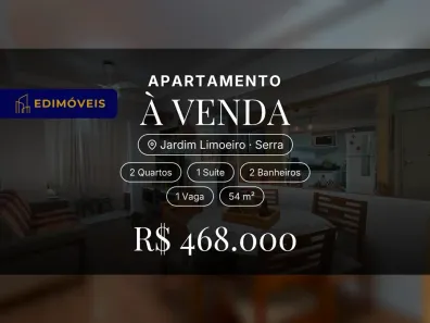 Apartamento com 2 Quartos à venda, 54m² no Jardim Limoeiro, Serra