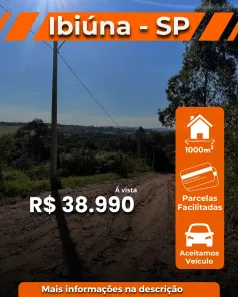 Lote/Terreno à venda, 1000m² no Recreio, Ibiúna