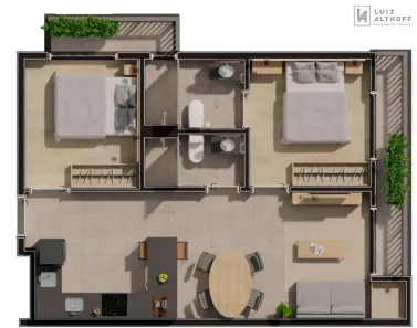 Apartamento com 2 Quartos à venda, 60m² no Centro, Florianópolis