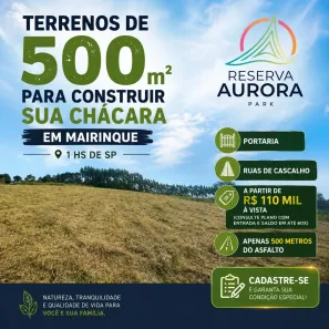 Lote/Terreno à venda, 500m² no Centro, Mairinque