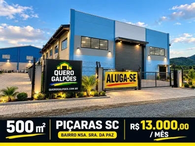 Galpão/Depósito/Armazém para alugar, 500m² no , Balneário Piçarras