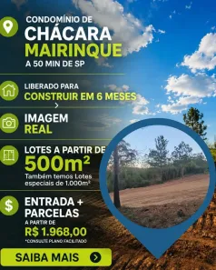 Lote/Terreno à venda, 1000m² no Jardim dos Ipês, Mairinque