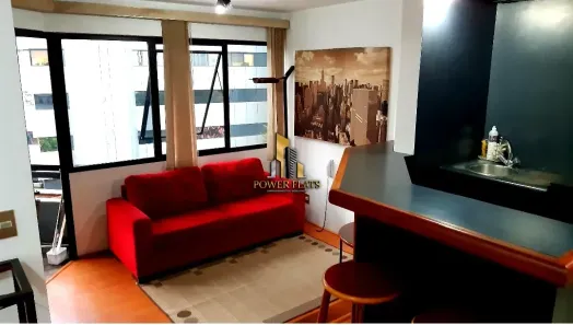 Flat com 1 Quarto para alugar, 35m² no Cidade Monções, São Paulo