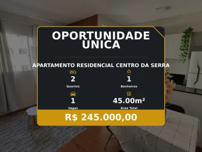 Apartamento com 2 Quartos à venda, 45m² no Residencial Centro da Serra, Serra