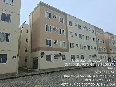 Apartamento com 2 Quartos à venda, 40m² no Sertão do Maruim, São José