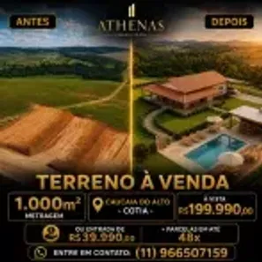 Lote/Terreno à venda, 1000m² no dos Mendes (Caucaia do Alto), Cotia