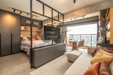 Apartamento com 1 Quarto para alugar, 42m² no Santo Amaro, São Paulo