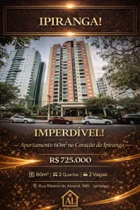 Apartamento com 2 Quartos à venda, 60m² no Ipiranga, São Paulo