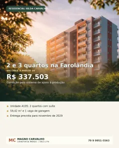 Apartamento com 2 Quartos à venda, 68m² no Farolândia, Aracaju