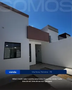 Casa com 3 Quartos à venda, 100m² no Loteamento Recife, Petrolina