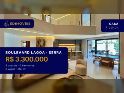 Casa com 4 Quartos à venda, 280m² no Boulevard Lagoa, Serra