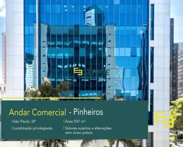 Sala Comercial para alugar, 507m² no Jardim Paulistano, São Paulo