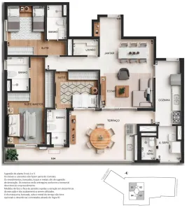 Apartamento com 3 Quartos à venda, 126m² no Ponte Preta, Campinas