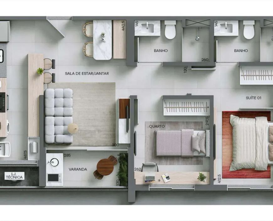 CASA 35 - APARTAMENTOS no Sul, Brasília