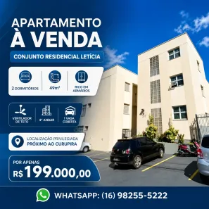 Apartamento com 2 Quartos à venda, 49m² no Jardim Palma Travassos, Ribeirão Preto