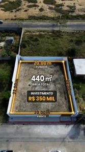 Lote/Terreno à venda, 440m² no Praia Grande, Fundão