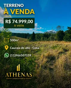Lote/Terreno à venda, 500m² no dos Mendes (Caucaia do Alto), Cotia