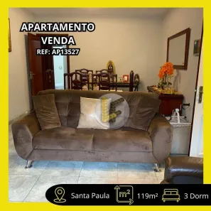 Apartamento com 3 Quartos à venda, 119m² no Santa Paula, São Caetano do Sul