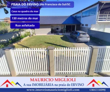 Casa com 3 Quartos à venda, 153m² no Praia do Ervino, São Francisco do Sul