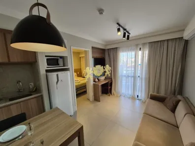 Flat com 1 Quarto para alugar, 33m² no Indianópolis, São Paulo