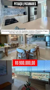 Apartamento com 2 Quartos à venda, 90m² no Pituaçu, Salvador