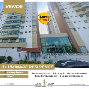Apartamento com 3 Quartos à venda, 90m² no Farolândia, Aracaju