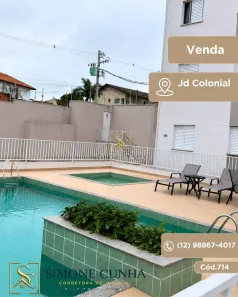 Apartamento com 2 Quartos à venda, 52m² no Jardim Colonial, São José dos Campos