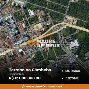Lote/Terreno à venda, 6970m² no Cambeba, Fortaleza