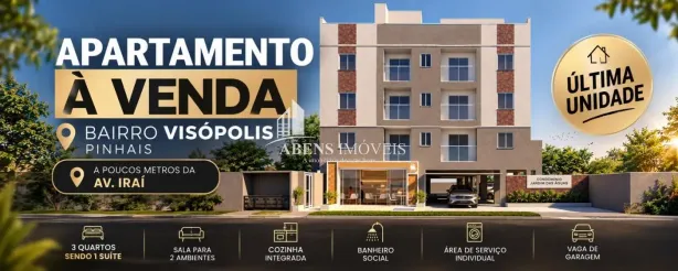 Apartamento com 3 Quartos à venda, 65m² no Weissópolis, Pinhais